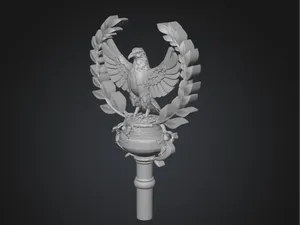 Imperial Roman Aquila - High Detail Wreath Edition