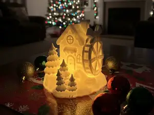 Winter Mill House – Christmas Glow Scene