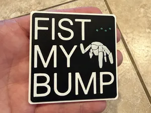 Fist My Bump Magnet - Four 8x3 magnets