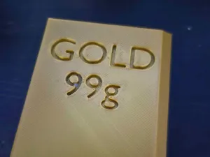 Good quality gold bar with fast print profile