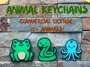 Animal Keychains 15+ options