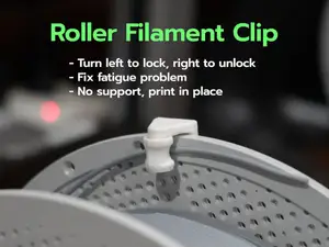 Roller Filament Clip
