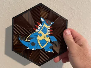 #348 Armaldo Hex Wall Art