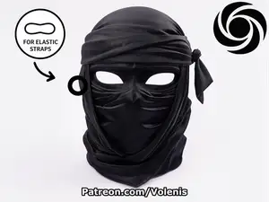 Ninja Mask Wearable for Cosplay