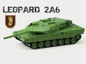 Leopard 2A6 German main battle tank 3D Model