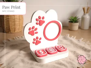 Paw Print NFC Stand
