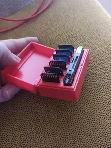 Box for flash drive with memory cards