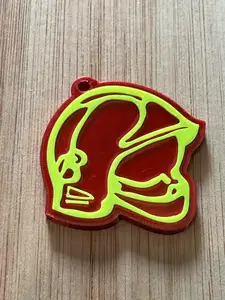 Firefighter Helmet keychain/porte-clé Pompier