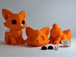 Flexi Cute Fox - Articulated  NO AMS  NO Supports 