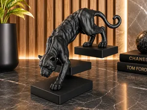panther on floating steps
