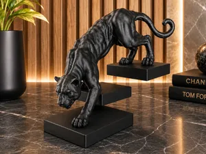 panther on floating steps