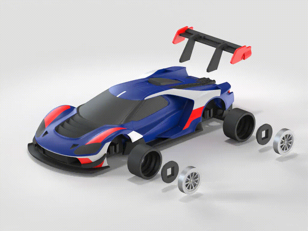 【Ford】福特 GT Mk IV 赛车 超跑 冠军车 2023年复刻版 组装/轮胎可动