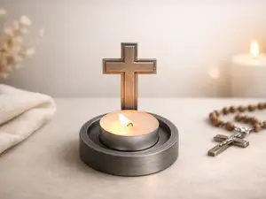 Minimalist Cross Tealight Holder