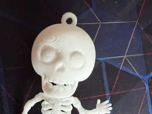 Dancing skeleton keychain