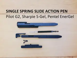NEW SINGLE SPRING SLIDE ACTION PEN