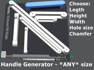 Handle Generator - ANY Size Drawer, Door, Cabinet