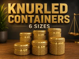 Knurled Container Set - 6 Sizes