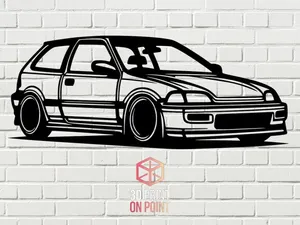 HONDA CIVIC EG5 1992-1995 - 2D WALL ART
