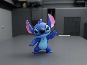 Stitch keychain multicolor
