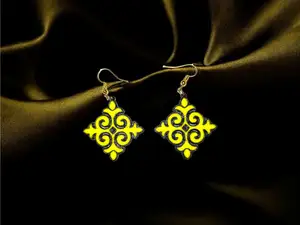 Kazakh ornament earrings