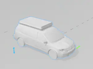 Dodge grand caravan with roof tent