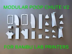 MODULAR POOP CHUTE V2 FOR BAMBU LAB PRINTERS
