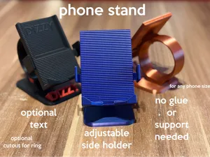 Phone Stand - Adjustable Arms & Multipart Print