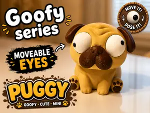 Goofy series – PUGGY Movable Eyes NOAMS