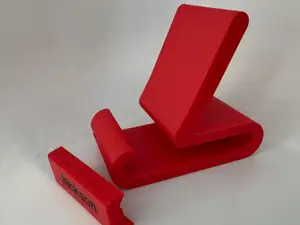 Simple Phone stand with customizable name plate