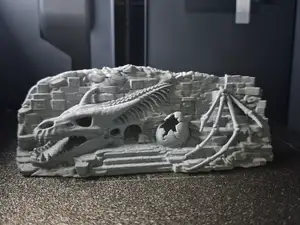 Drachenskelett Rückwand
