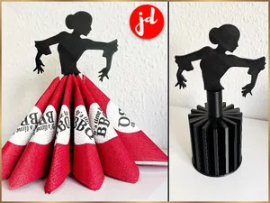 Serviettenhalter mit Frauen Silhouette FLAMENCO