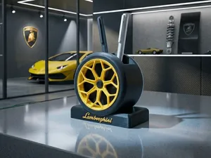 Supercar Desk Organizer - Lamborghini Wheel