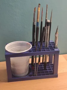 Paintbrush + Water cup Holder