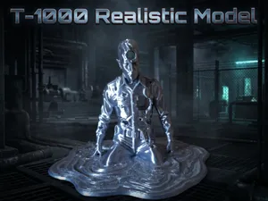 T-1000 Melting Figure - T2: Judgement Day 