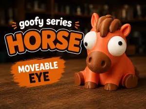 Goofy series – HORSE Movable Eyes NOAMS