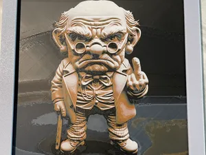 Rude Old Man Hueforge