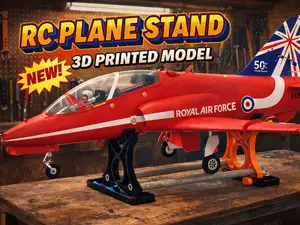 Adjustable RC Plane Stand for All Sizes Workbench 