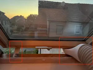 Velux roof window exhaust adapter for 150mm hose
