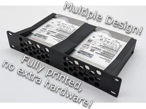 10 Inch Rack 1U 2x 3.5 HDD Mount