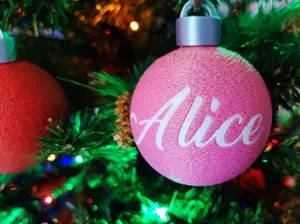 Custom Christmas Ornament (guide to add Your Name)