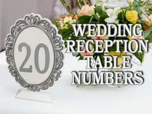 Wedding Reception Table Numbers