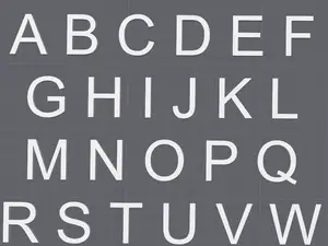 3D-Druckbare Arial-Buchstaben (A–Z, Groß & Klein) 