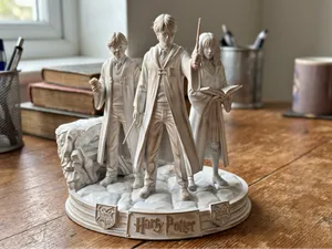 Harry Potter Diorama – The Golden Trio Wizarding