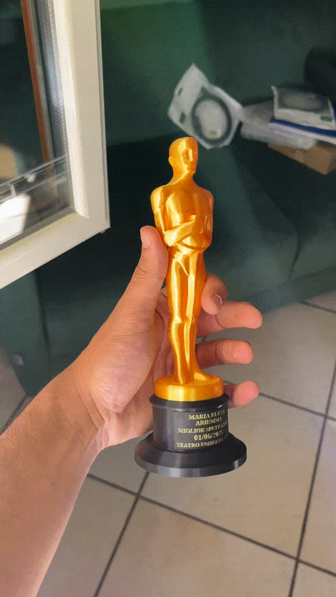 Oscar Statue - Custom Plate