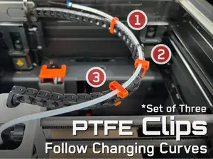 Better PTFE Chain Clips for Bambu Labs P1P,P1S,X1C