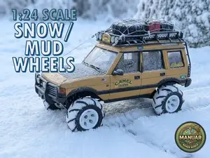 1:24 Scale Snow & Mud Paddle Tires