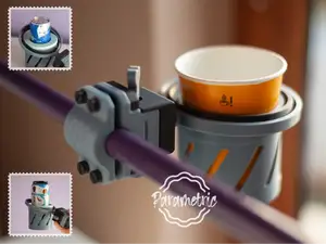 Parametric Cup Holder for Strollers, Scooters...