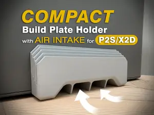 P2S/X2D Compact Build Plate Holder