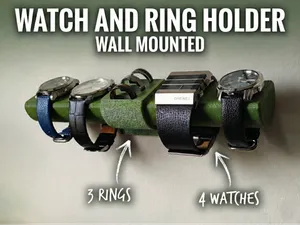 Watch & Ring Holder Wall Mounted (No Wall Damage)