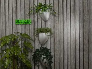 Modular Wall-Mounted Planter System Elegant Green